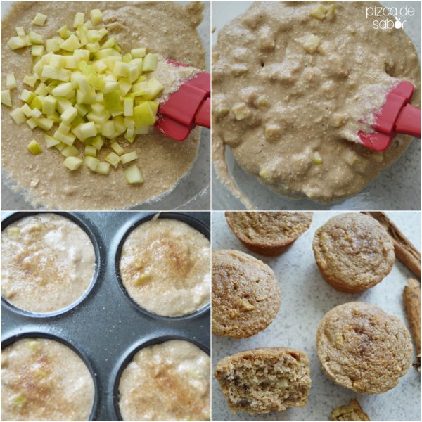 Muffins De Manzana Canela Y Avena Sin Trigo Pizca De Sabor