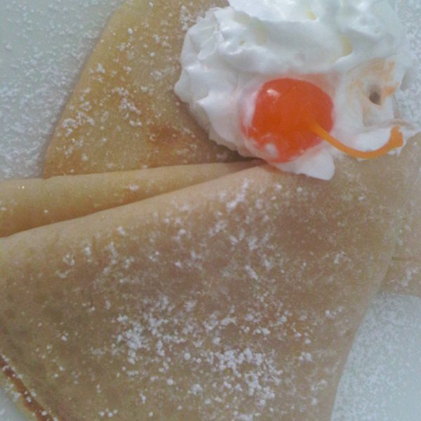 Crepas con mermelada de chabacano