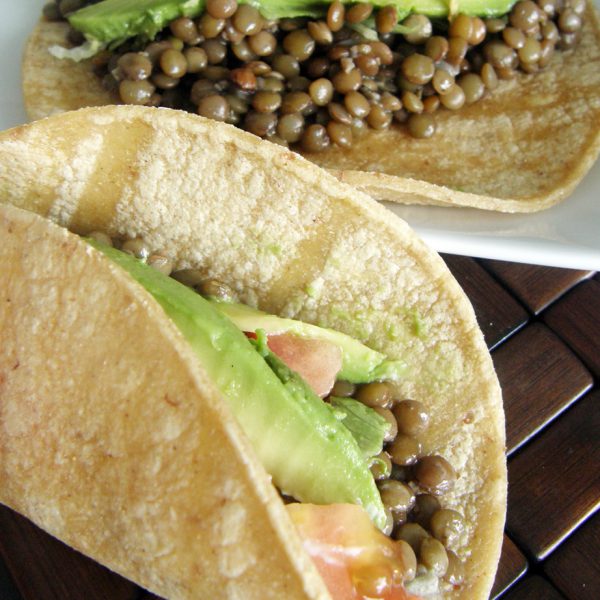 Tacos de lentejas