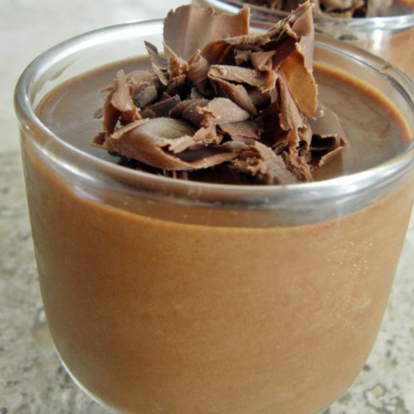 Mousse de chocolate y café