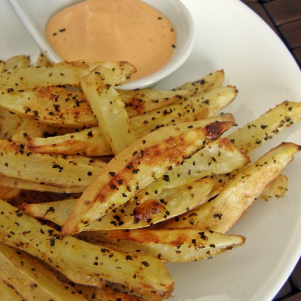 Papas a la francesa horneadas con lemon pepper