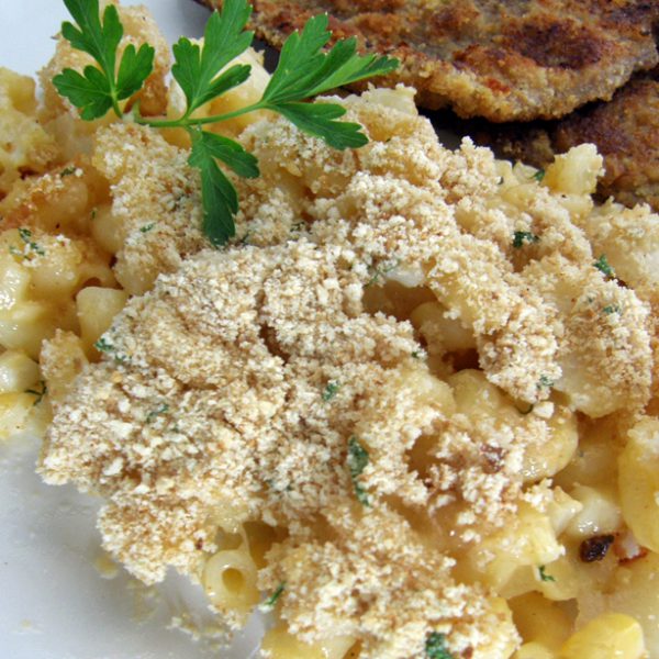 Macarrones con queso y coliflor / Mac and cheese casero con coliflor