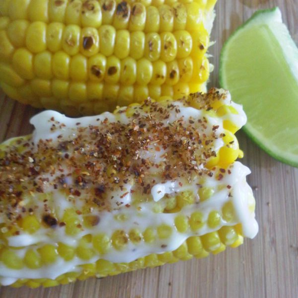 Elote dulce {maíz amarillo} a la parrilla