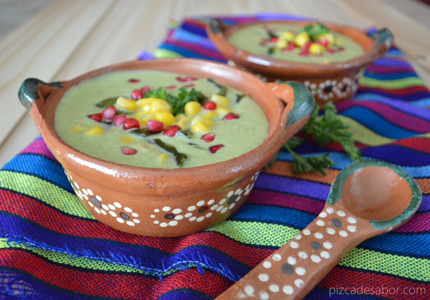 Crema de chile poblano Pizca de Sabor