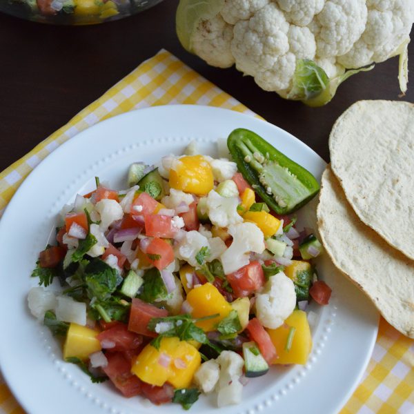 Ceviche de coliflor (vegetariano)