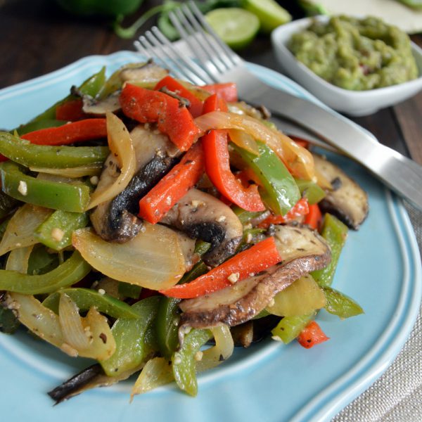 Fajitas vegetarianas de portobello