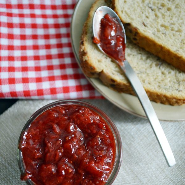 Mermelada de fresa saludable