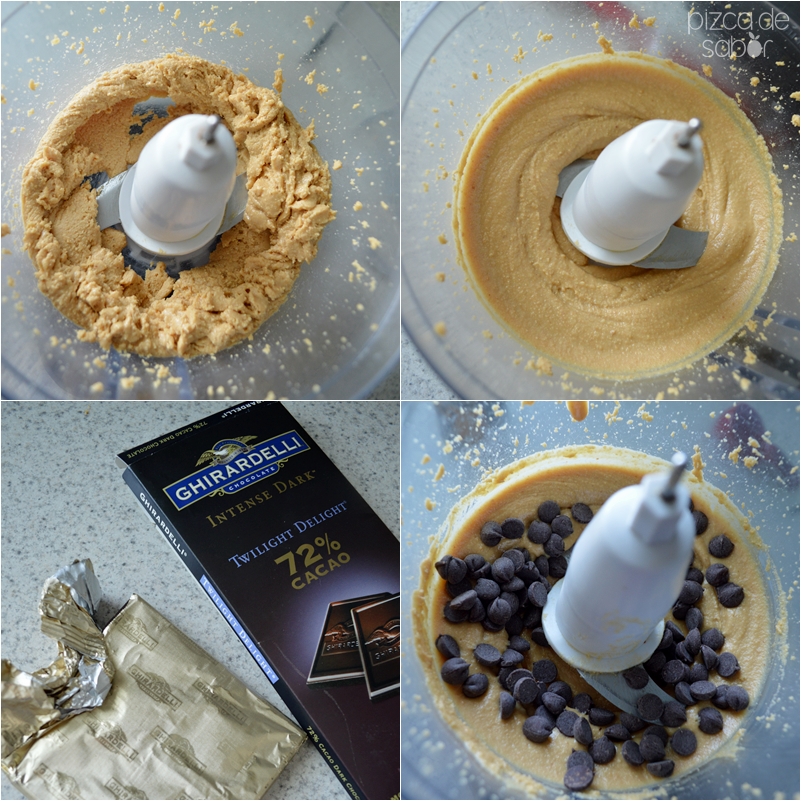 Crema o mantequilla de cacahuate con chocolate (peanut butter) www.pizcadesabor.com