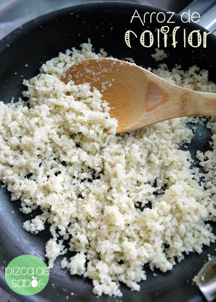 Cómo hacer arroz de coliflor www.pizcadesabor.com
