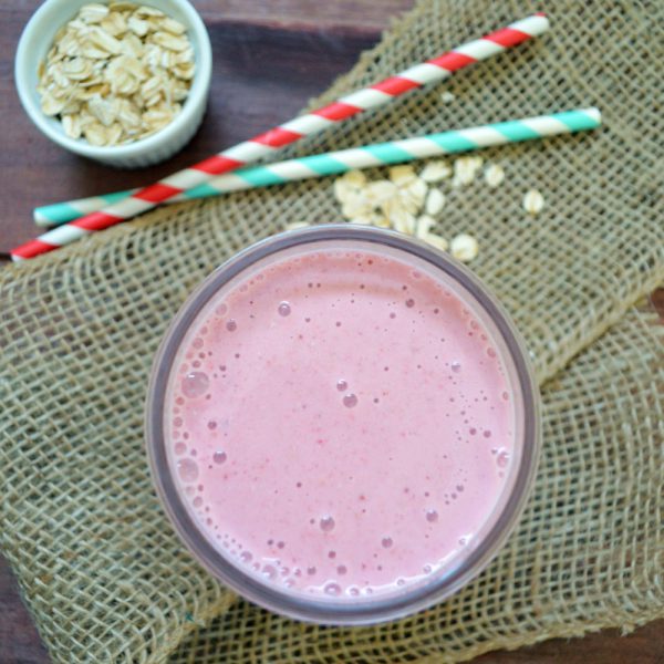 Smoothie de fresa y avena