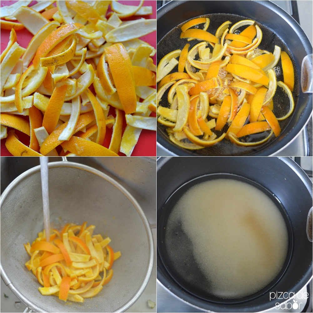 Cáscaras de naranja cristalizadas y azucaradas 2
