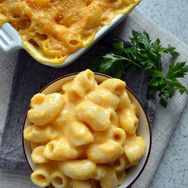 Macarrón con queso y calabaza