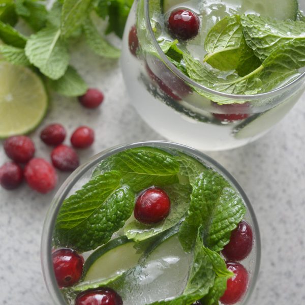 Bebida navideña refrescante