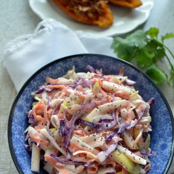 Ensalada de col con manzana