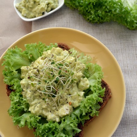 Ensalada de claras de huevo con aguacate (ensalada de huevo) www.pizcadesabor.com clara de huevo San Juan