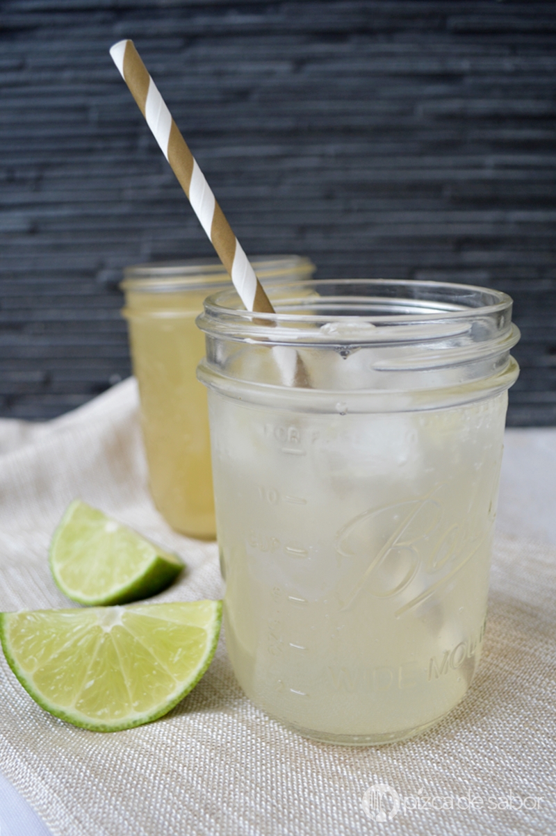 Concentrado para limonada (Jarabe de limón) - Cómo hacer una limonada mineral y natural fácil www.pizcadesabor.com
