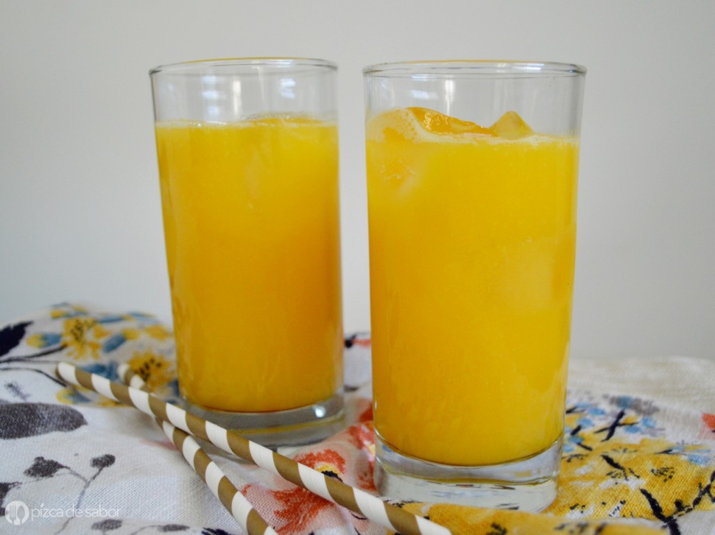 Agua de mango www.pizcadesabor.com 