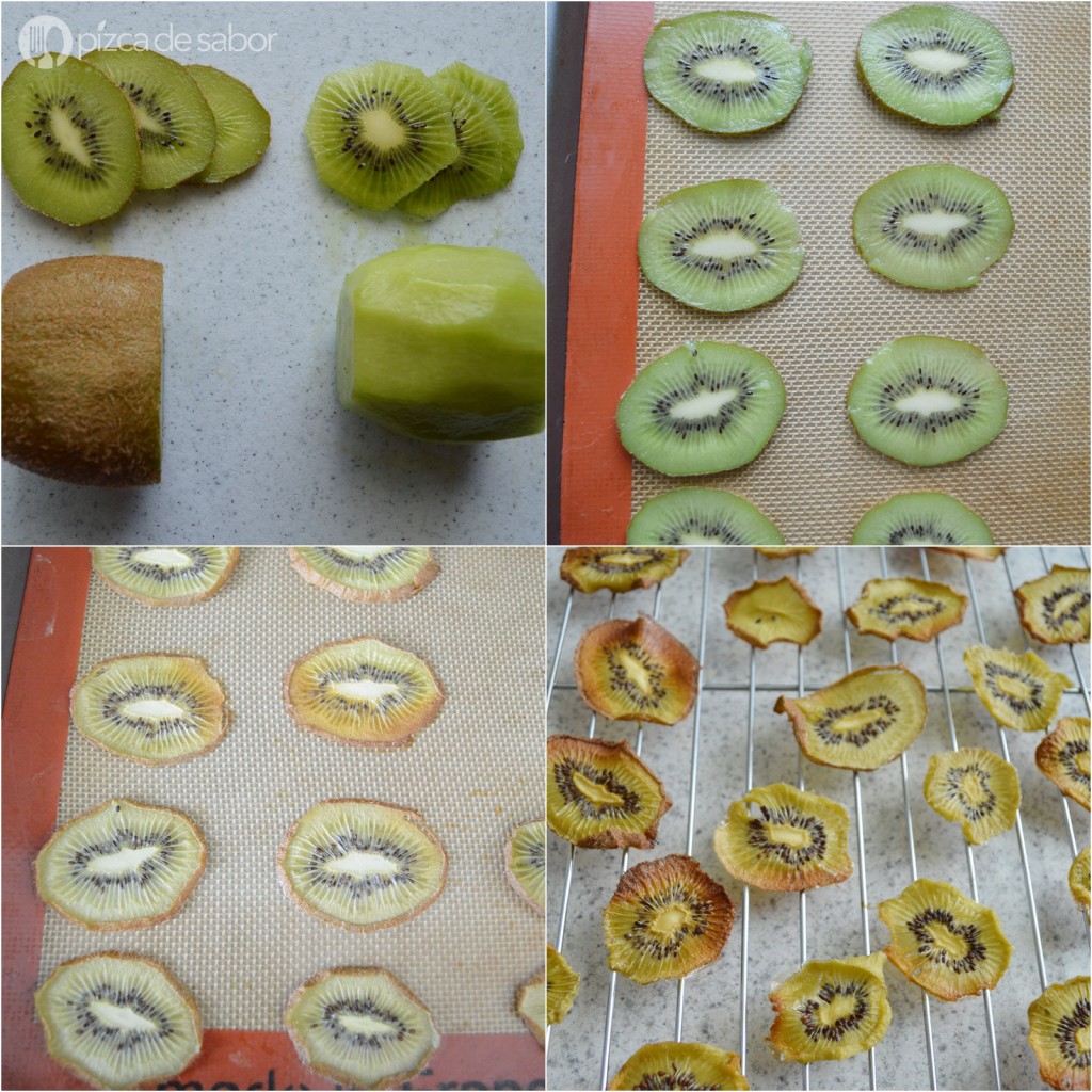 Chips de kiwi deshidratadas www.pizcadesabor.com