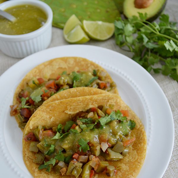 Tacos de nopal