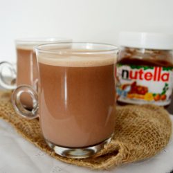 Chocolate caliente de nutella www.pizcadesabor.com