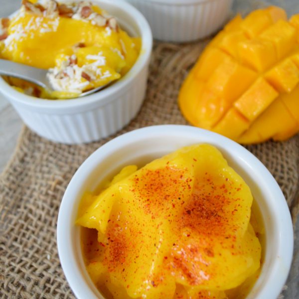Helado de mango saludable en 5 minutos www.pizcadesabor.com