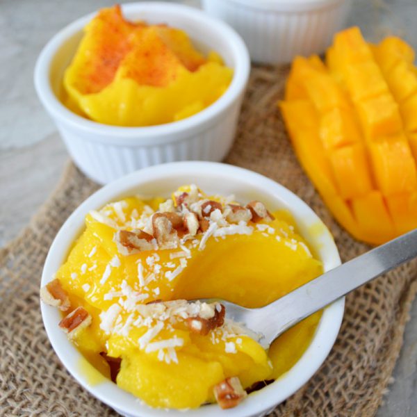 Helado de mango saludable