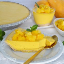 Pay de mango (sin hornear) www.pizcadesabor.com