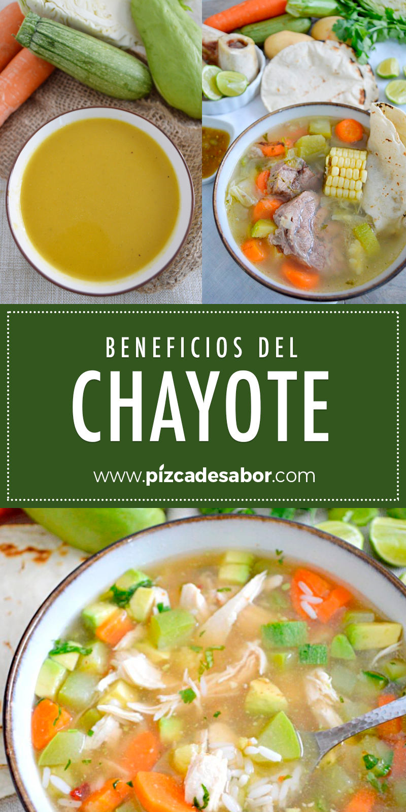 Beneficios del chayote www.pizcadesabor.com