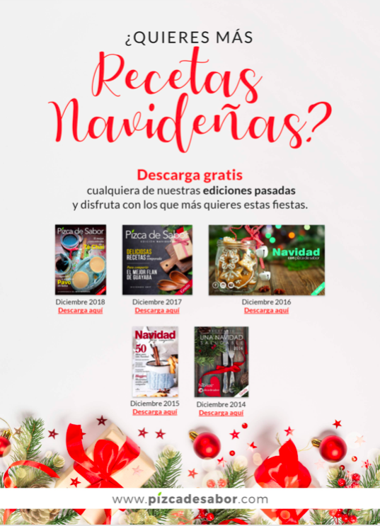 Recetas para Navidad (revista gratis 2019) www.pizcadesabor.com 