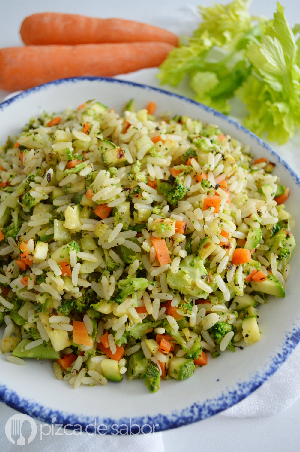 Descubrir 83+ imagen receta de arroz con vegetales