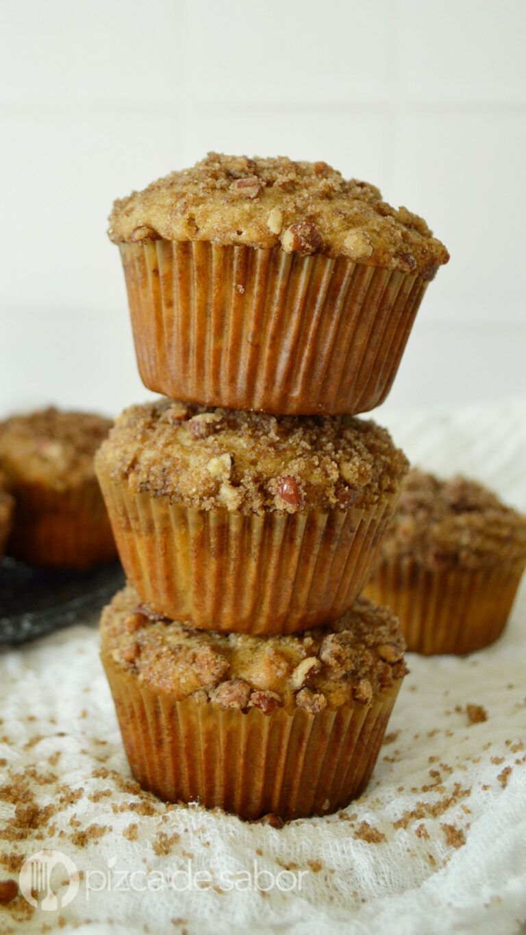 Muffins de plátano con nuez Pizca de Sabor